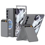ybrid Premium Leather (Magnetic Credit Card) Case for Samsung Galaxy Z Fold 6 Case Compatible with Mag safe & (Screen Protector),Shockproof Case for Galaxy Z Fold 6