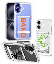 DIGITAL STAR Transparent Clear Shock Proof Back Case  iPhone 16 / Cover with Strap for iPhone 16