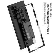 DIGITAL STAR FOR Suitable for Samsung Galaxy s24 Ultra case, Compatible with mag safe (Magnetic case) (with Stand) Shockproof, Anti-Yellowing, Anti-Scratch and Anti-Drop, Ultra-Thin, Frosted case