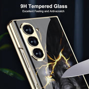 Samsung Galaxy Z Fold 6 5G Case - Thin 9H Glass with Glossy Painted -