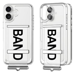 DIGITAL STAR Transparent Clear Shock Proof Back Case  iPhone 16 / Cover with Strap for iPhone 16