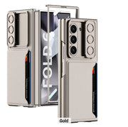 DIGITAL STAR Samsung Galaxy Z Fold 6 GKK Ultra-Thin Sliding Window Card Slot Phone Case.