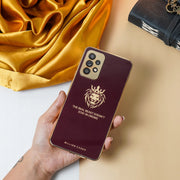 Digital star Lion Pattern Electroplating Glass Case - Samsung