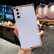 DIGITAL STAR Square Gold Plated Matte Case - Samsung