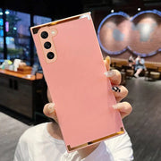 DIGITAL STAR Square Gold Plated Matte Case - Samsung