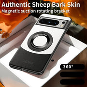 DIGITAL STAR Pixel 7 Series Premium Contrast Leather Magnetic Ring Case