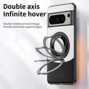 DIGITAL STAR Premium Contrast Leather Magnetic Ring Case - Google