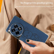 DIGITAL STAR Bear Embossed Leather Case - OnePlus