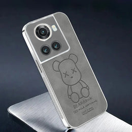 DIGITAL STAR Bear Embossed Leather Case - OnePlus