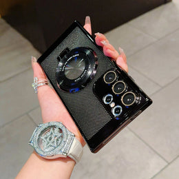 DIGITAL STAR Electroplated Honeycomb Pattern MagSafe Case - Samsung