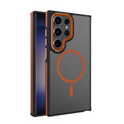 DIGITAL STAR Frosted Dual Tone Stripe Magnetic Case - Samsung