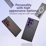 DIGITAL STAR Frosted Dual Tone Stripe Magnetic Case - Samsung