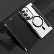 DIGITAL STAR Magnetic Magsafe Genuine Leather Flip Case - Samsung