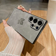 DIGITAL STAR Vintage Maple Leaf Leather Case - Samsung