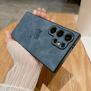 DIGITAL STAR Vintage Maple Leaf Leather Case - Samsung