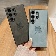 DIGITAL STAR Vintage Maple Leaf Leather Case - Samsung