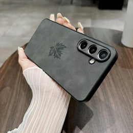 DIGITAL STAR Vintage Maple Leaf Leather Case - Samsung