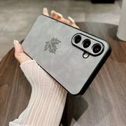 DIGITAL STAR Vintage Maple Leaf Leather Case - Samsung