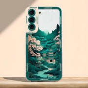 DIGITAL STAR Japanese Landscape Pattern Soft Case - Samsung