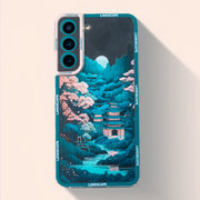 DIGITAL STAR Japanese Landscape Pattern Soft Case - Samsung