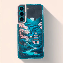 DIGITAL STAR Japanese Landscape Pattern Soft Case - Samsung