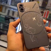 DIGITAL STAR World Map Embossed Unique Case - Nothing