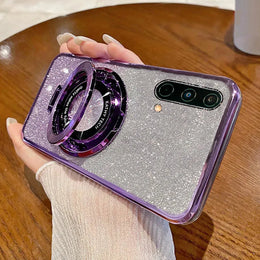 DIGITAL STAR Glitter Ring Grip Transparent Case - OnePlus