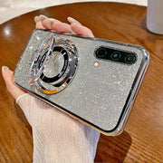 DIGITAL STAR Glitter Ring Grip Transparent Case - OnePlus