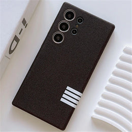 DIGITAL STAR Plush Linen Fabric Magnetic Case - Samsung