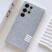 DIGITAL STAR Plush Linen Fabric Magnetic Case - Samsung