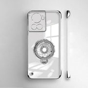 DIGITAL STAR Crystal Clear Borderless Swivel Stand Case - OnePlus