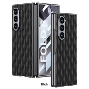 DIGITAL STAR Ultra Hybrid Premium Cushion Leather Series Case for Samsung Galaxy Z fold 6 Case Thin Shookproof with Screen Protector for Galaxy Z Fold 6 Case