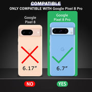 DIGITAL STAR Ultra-Hybrid Crystal Clear Back Case  Google Pixel 8 Pro Hard Clear Back  Bumper Case Transparent