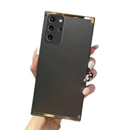 DIGITAL STAR  Back Cover Case for Samsung Galaxy S20 Plus Soft Flexible TPU Shockproof Protective Square Gold Plated Matte Case