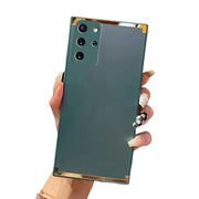 DIGITAL STAR  Back Cover Case for Samsung Galaxy S20 Plus Soft Flexible TPU Shockproof Protective Square Gold Plated Matte Case