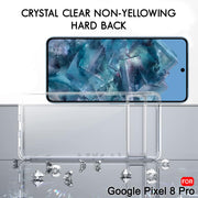 DIGITAL STAR Ultra-Hybrid Crystal Clear Back Case  Google Pixel 8 Pro Hard Clear Back  Bumper Case Transparent