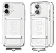 DIGITAL STAR Transparent Clear Shock Proof Back Case  iPhone 16 / Cover with Strap for iPhone 16