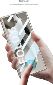 Ultra Thin Case/Cover with Foldable Kick Stand & Front Glass Protector for Samsung Galaxy Z Fold6