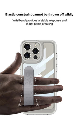 DIGITAL STAR Premium Transparent Case with Band for iPhone 16 Series