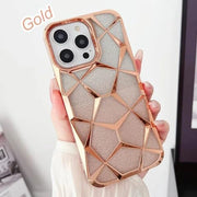 Digital Star  Back Cover for iPhone 13 Pro Max Case Plating Bling Gradient Glitter Clear Soft TPU Silicone