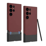 DIGITAL STAR Samsung Galaxy S24  Ultra   Duo Tone Shockproof 360 Full Protection Frosted Design Case