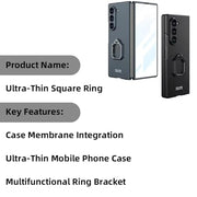 DIGITAL STAR  Ultra Hybrid Premium Case Compatible with Samsung Galaxy Z Fold 6 Case with Ring Holder 360°Rotate,Slim Scratch Resistent Kickstand Ring Stand for Samsung Galaxy Z Fold 6