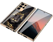 DIGITAL STAR Samsung Galaxy S25 Ultra Phone Case, Lightning Lion Design, Protective Back Cover