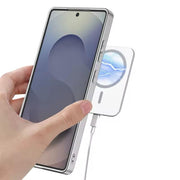 DIGITAL STAR Ultra Hybrid Premium Leather Case Compatible with Samsung Galaxy S25 Ultra Case,Compatible with Kicksta,with 360°Rotatable Magnetic Ring Stand,Matte Slim Phone