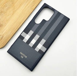 Digital star Samsung Galaxy S24 Ultra MENTOR Series Chequred Pattern Cloth & Leather Cover