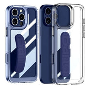 DIGITAL STAR Ultra Hybrid Premium Case for iPhone 16 Case with Adjustable Wristband Strap Plating, Raised Corners Bumper Shockproof Slim Fit