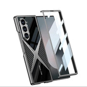 DIGITAL STAR  Back Cover Case for Samsung Galaxy Z Fold6 Shockproof Protective Polished Guard Business Leather Case