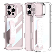DIGITAL STAR Ultra Hybrid Premium Case for iPhone 16 Case with Adjustable Wristband Strap Plating, Raised Corners Bumper Shockproof Slim Fit