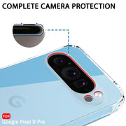 DIGITAL STAR  Google Pixel 9 Pro Ultra Clear Slim Back Cover Transparent