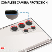 DIGITAL STAR  Back Cover Soft Case for Samsung Galaxy S25 Ultra 5G | Best Camera Protection | Inbuilt Dust Plugs & Anti-Slip Grip | Ultra Clear Slim Cover for Samsung S25 Ultra (Silicone, Transparent)